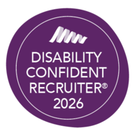 Disability Confident recruiter 2026 badge Disability Confident recruiter 2026 badge