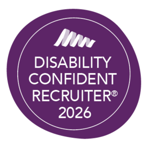 Disability Confident recruiter 2026 badge Disability Confident recruiter 2026 badge