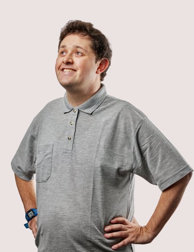 Man in grey shirt Man in grey shirt