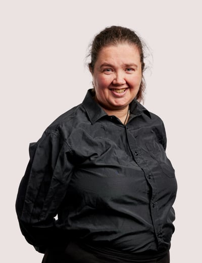 Woman in black shirt Woman in black shirt