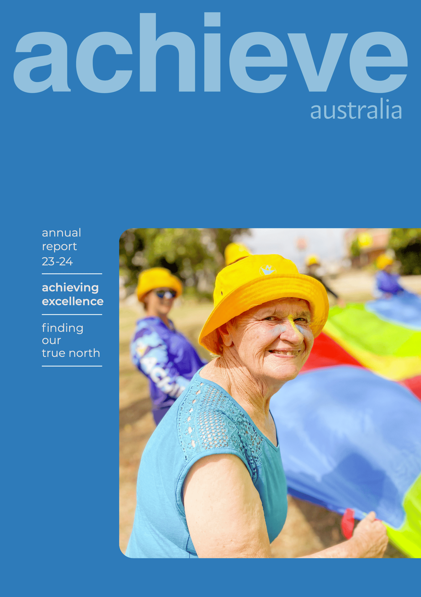 Achieve Australia Annual Report Cover 2023-2024