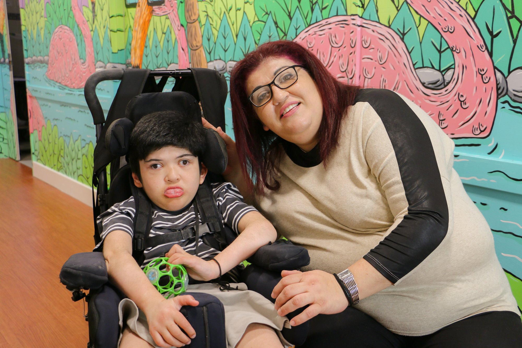 a mother and son at summer hill house