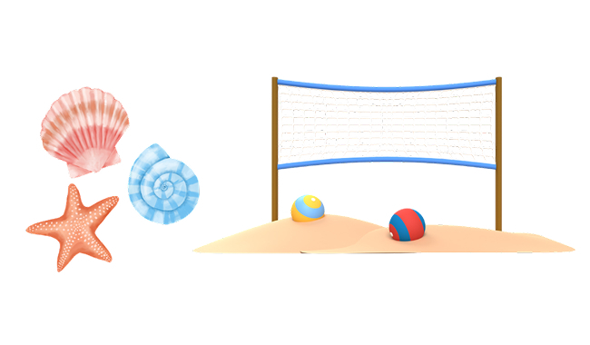Volleyball on the beach