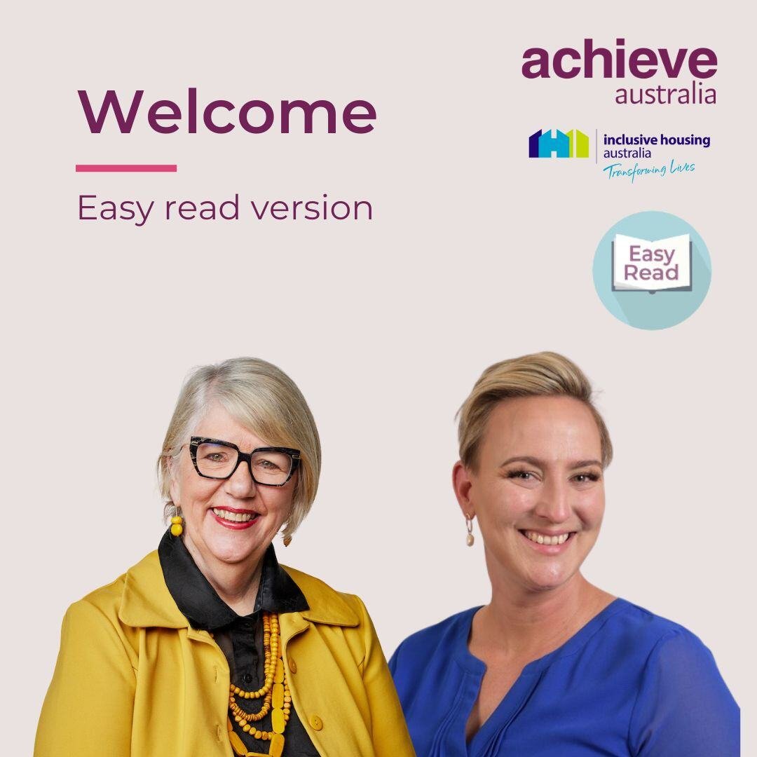 Welcome in Easy Read