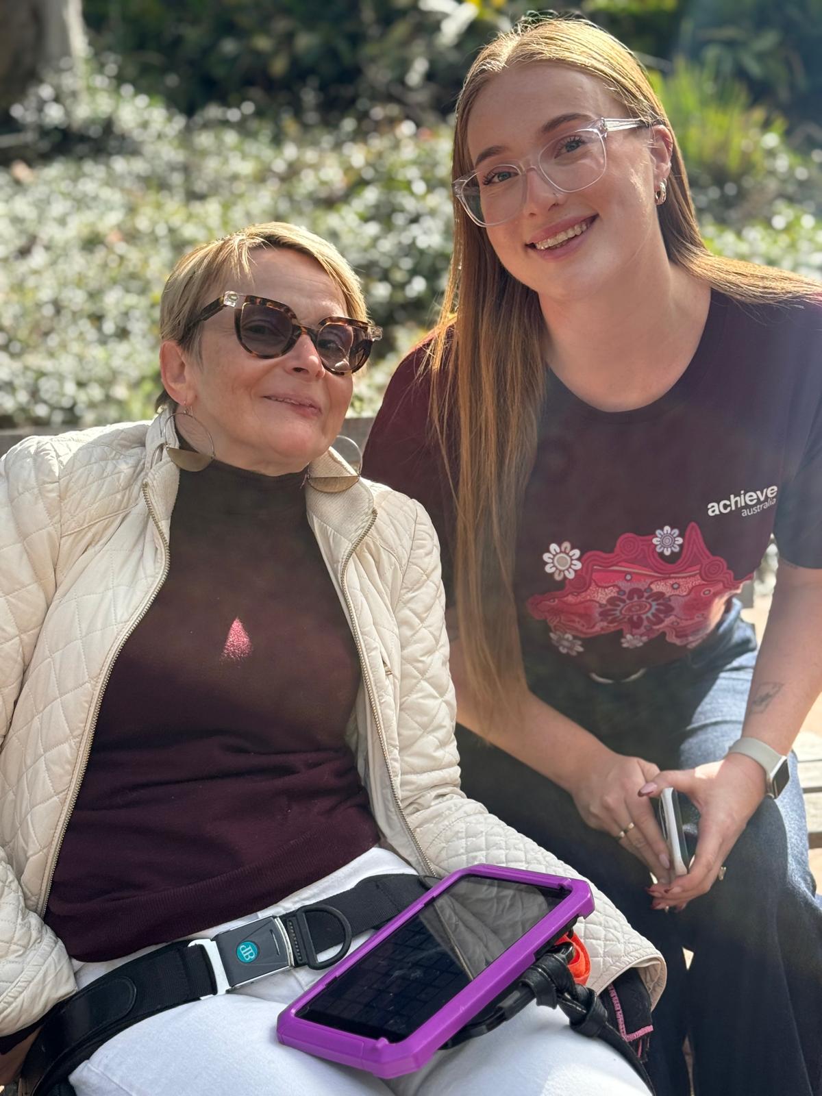 Fiona and Anna at Yarning Circles