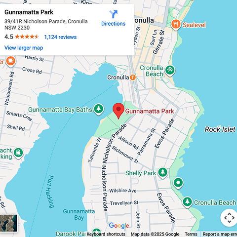 Map of Gunnamatta Park