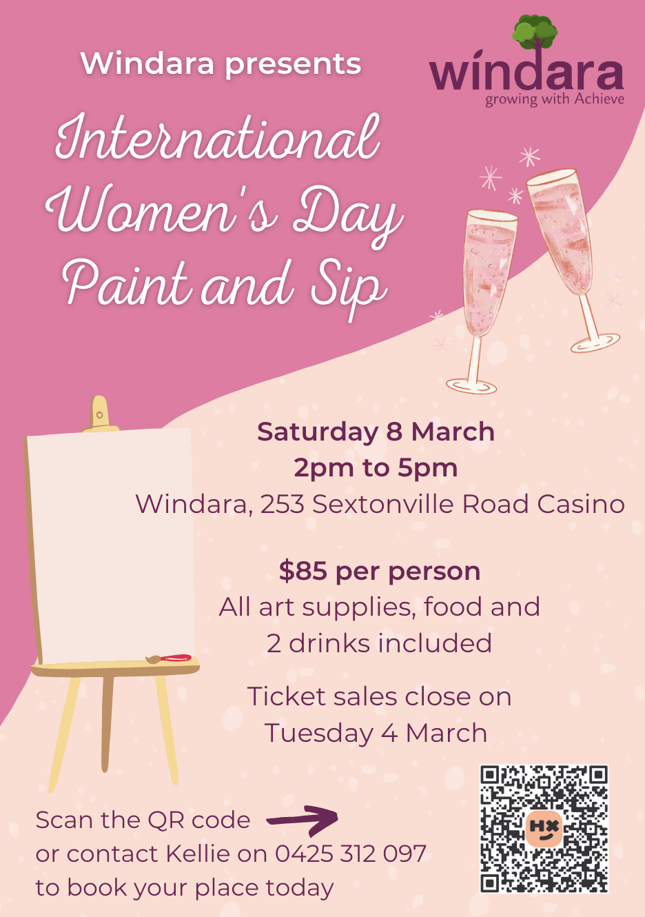 International womens day paint and sip