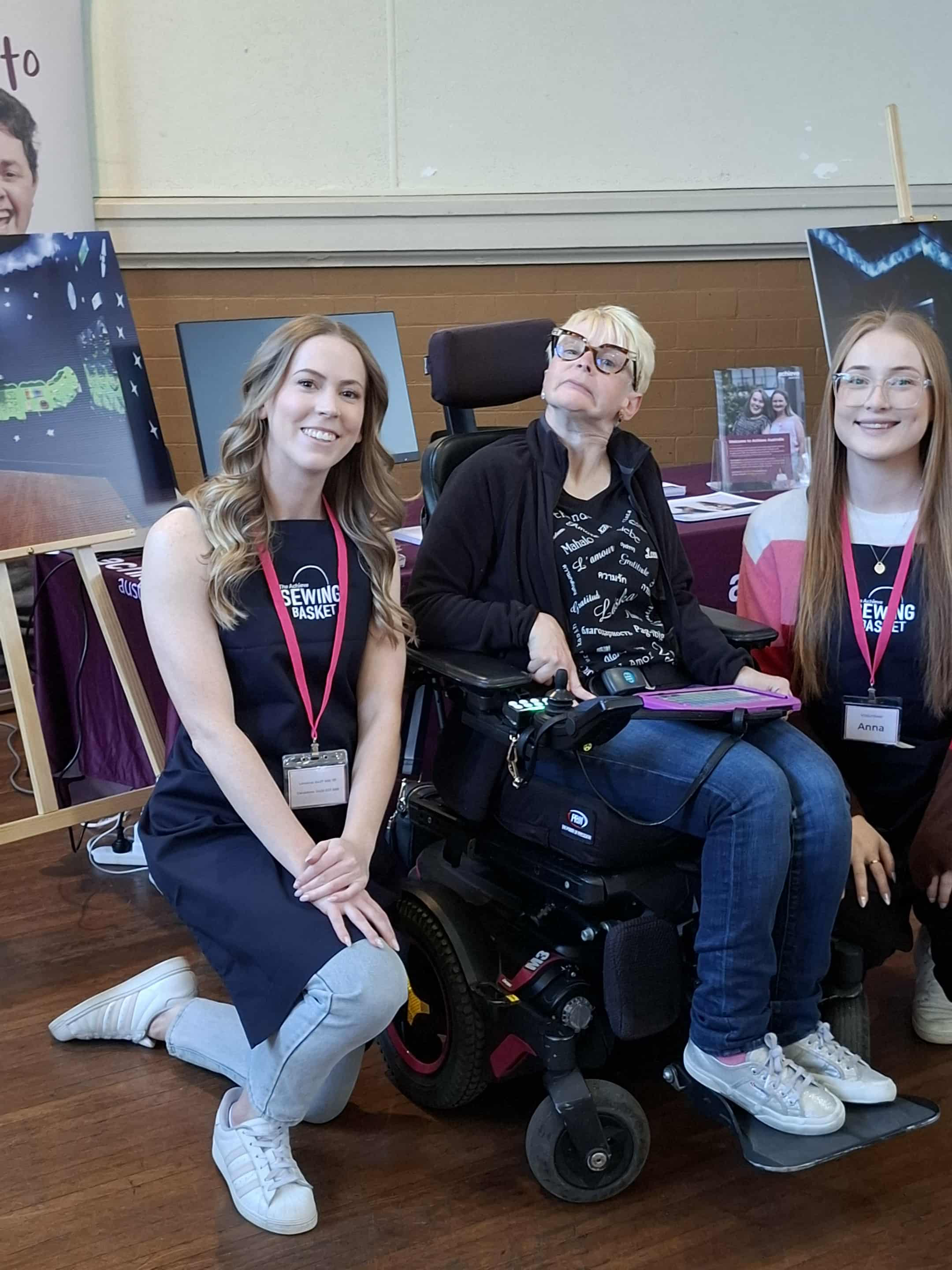 Fiona and friends at The Sewing Basket