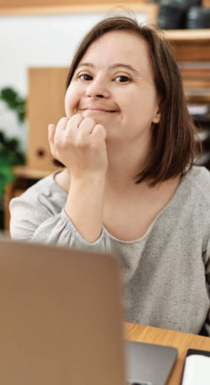 Person using laptop