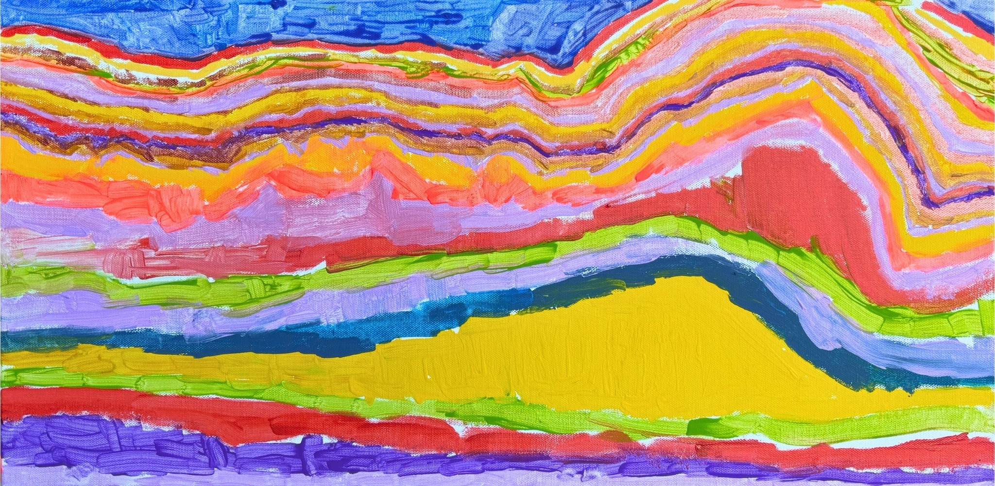 Rainbow Canvas Work