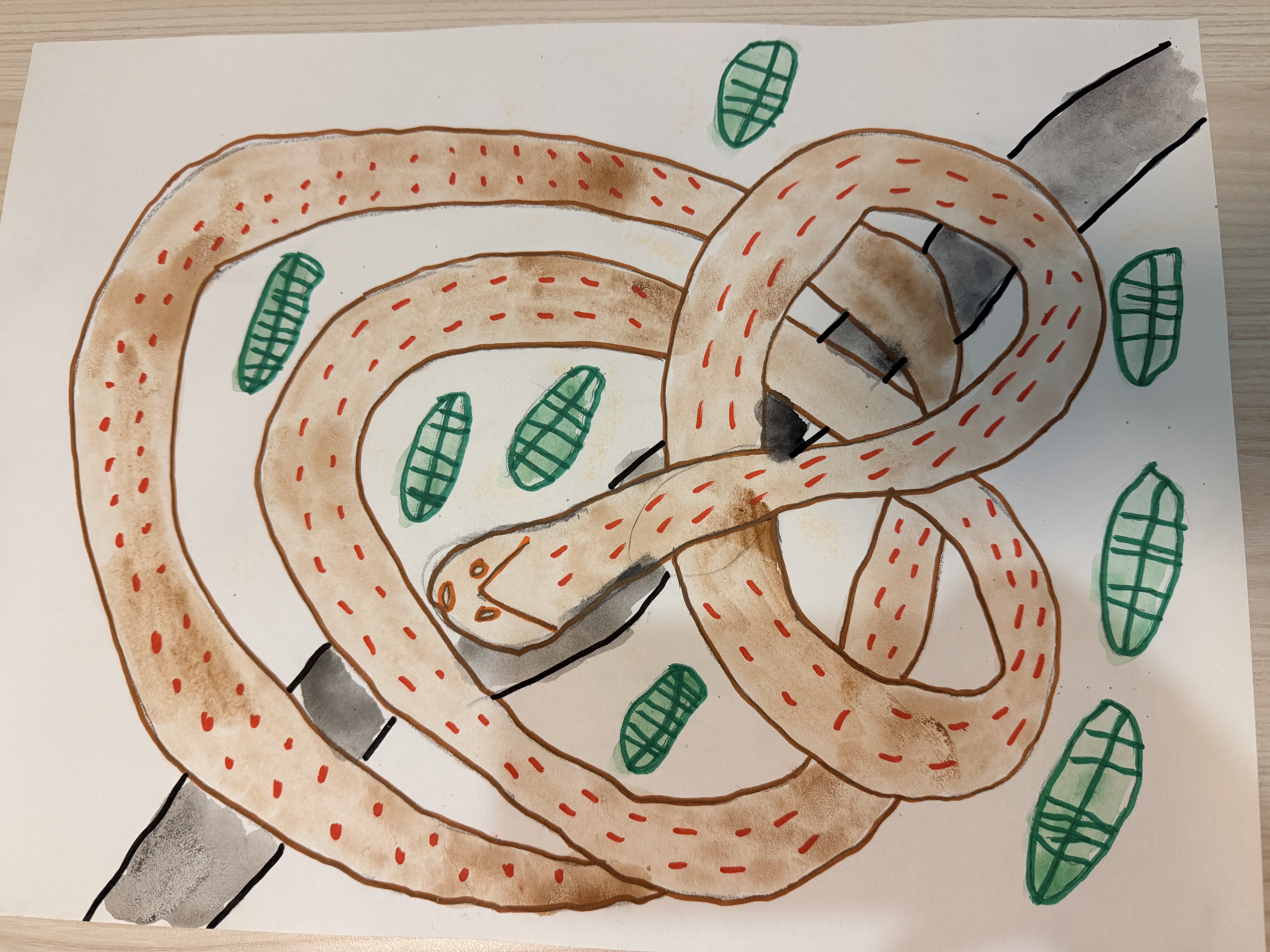 Snake around the Tree