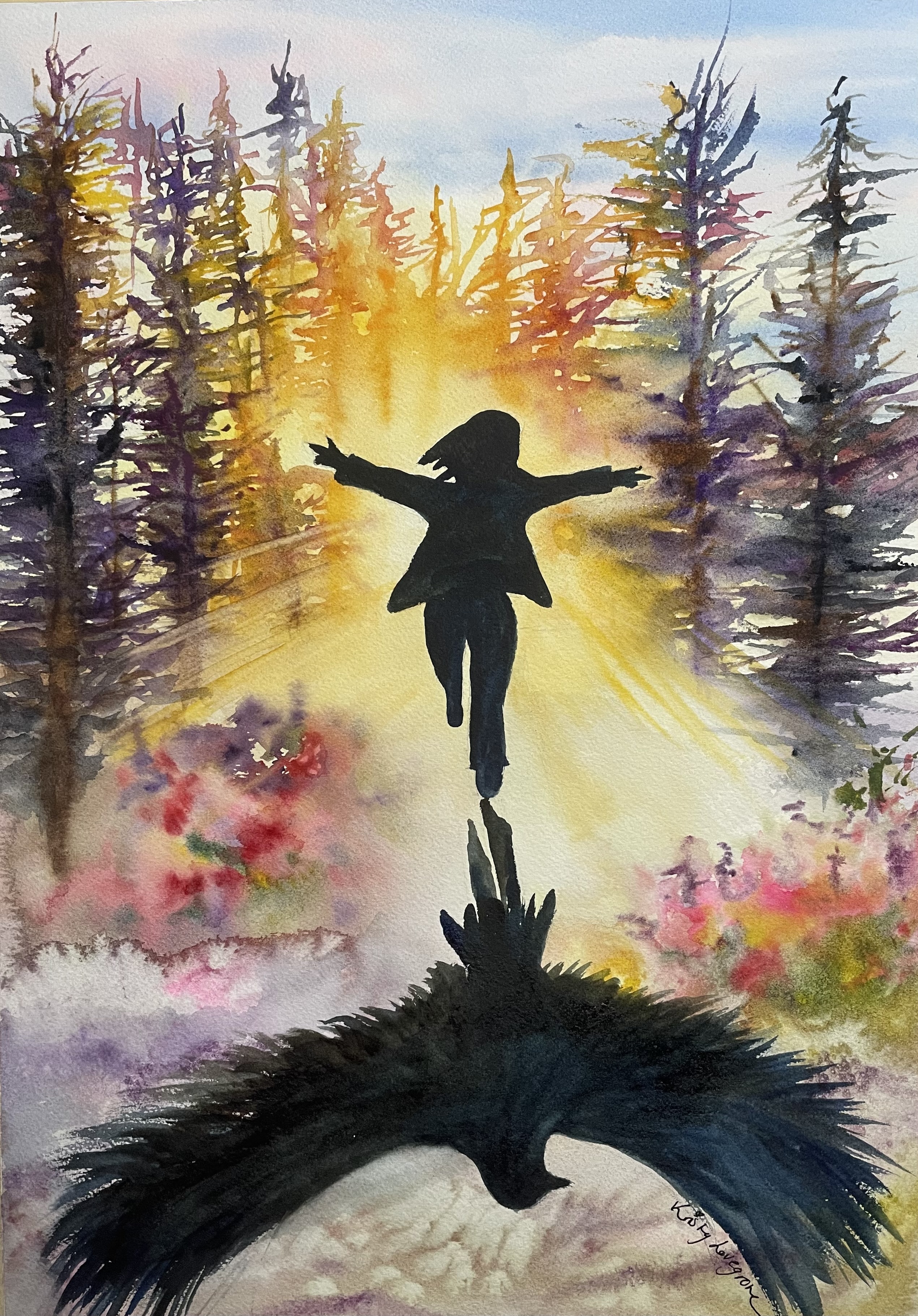 Shining light