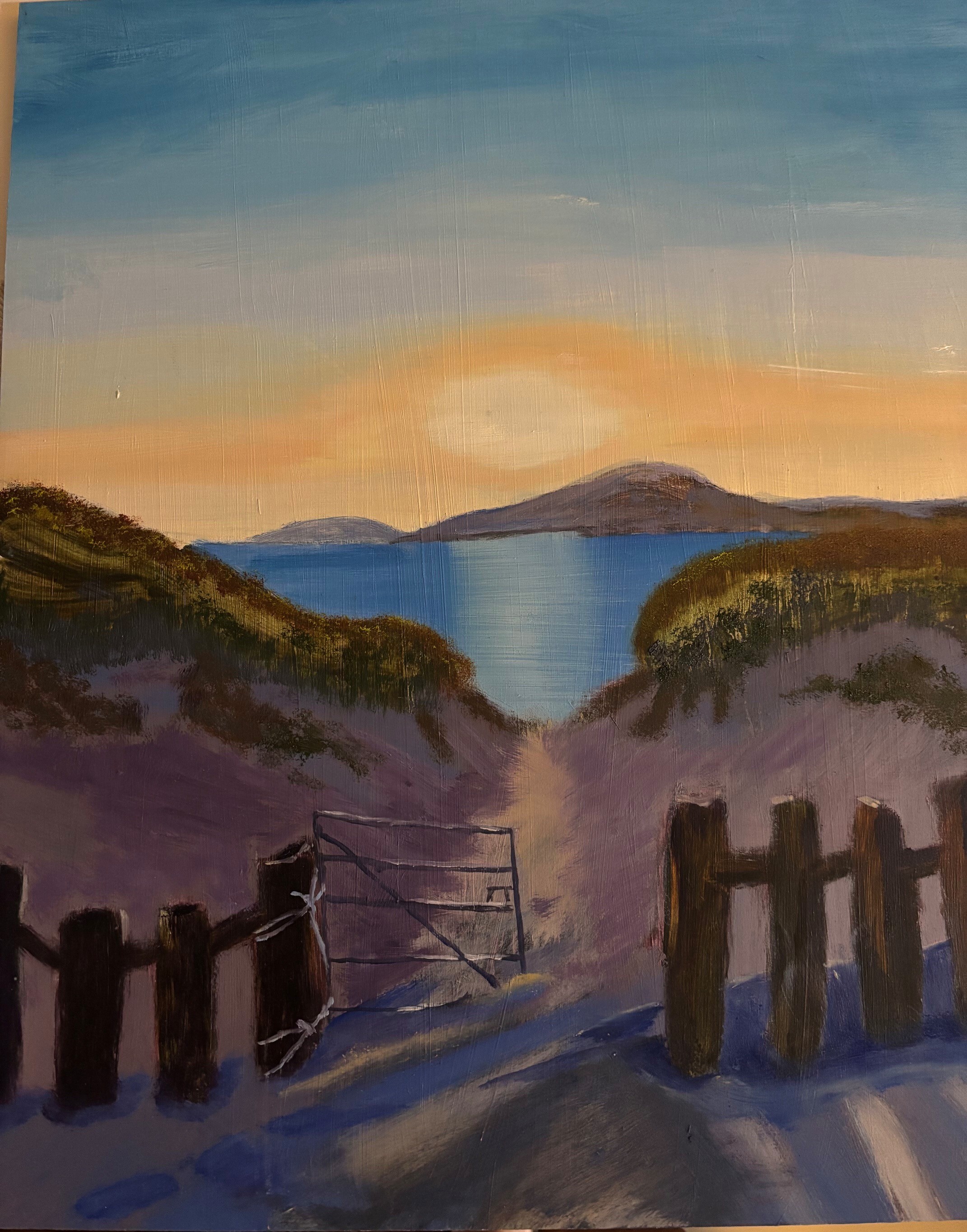 Evening sun at Vatersay gate