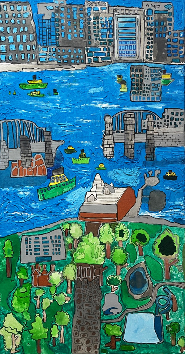 A City in Blue